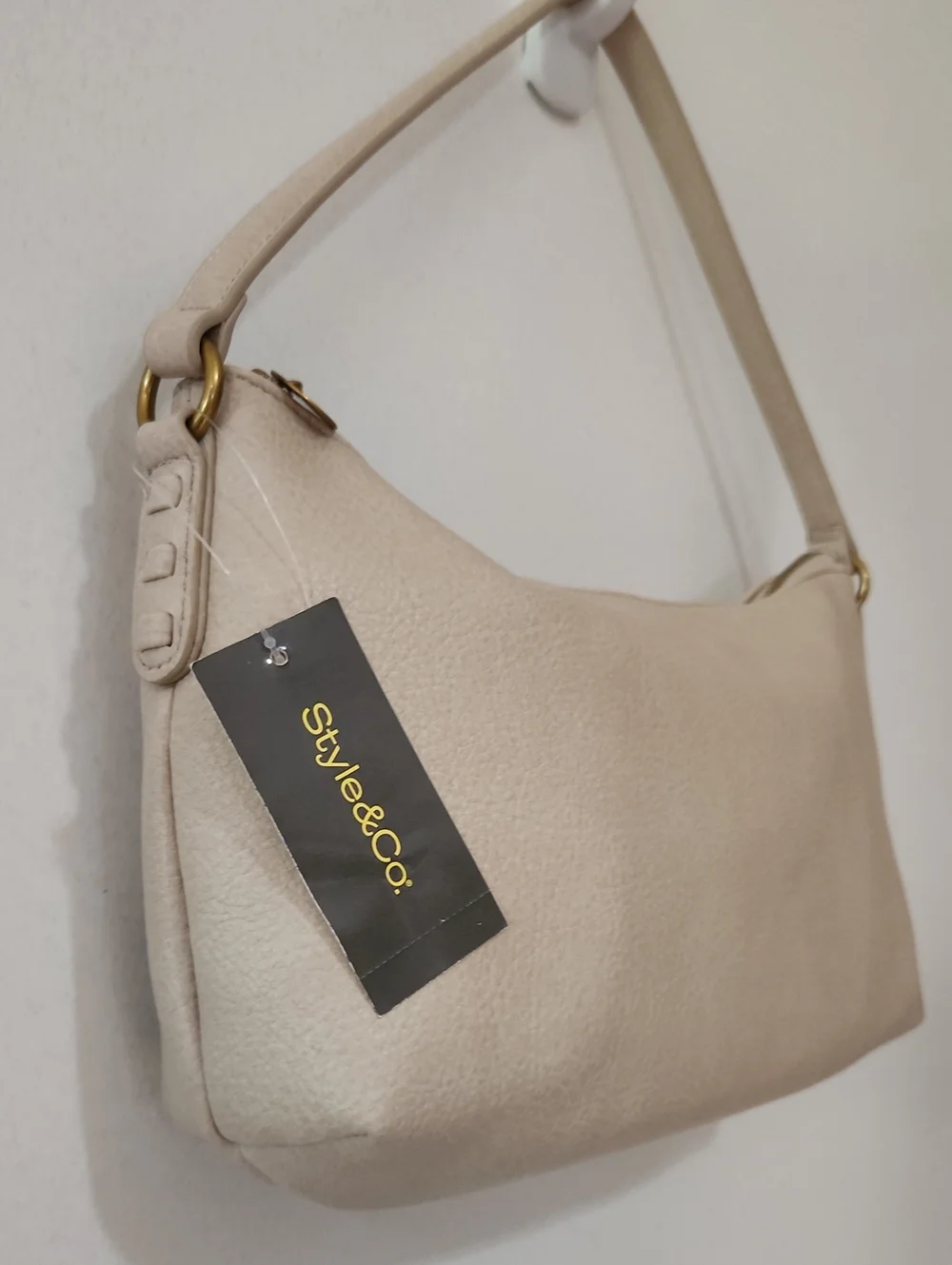 NWT Style & Co. Hobo shoulder alabaster.